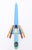 This unbelievable glass Italian Murano object/sculpture/sword has the most gorgeous colors, signed Venini Murano Itlalia"....