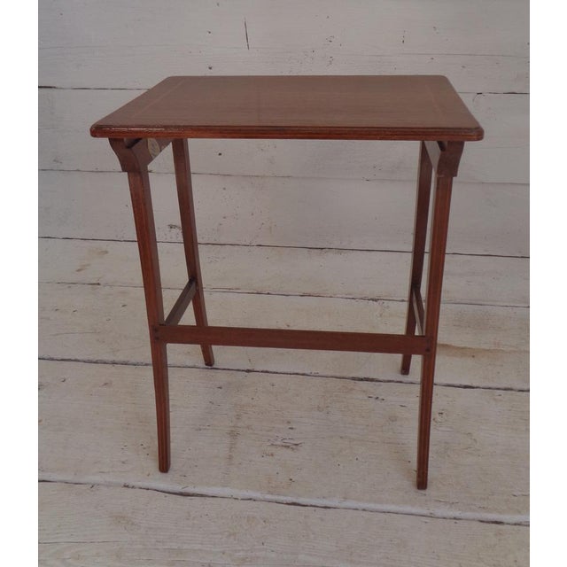 Edwardian Nesting Tables in Inlaid Mahogany, 1930s, Set of 3 For Sale - Image 18 of 18