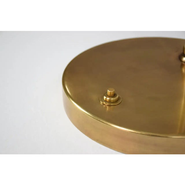 Ancora-P Contemporary Adjustable Brass Wicker Floor Lamp For Sale - Image 9 of 10