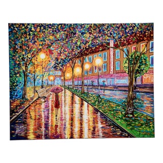 Impressionist Original Oil on Canvas Painting #2 For Sale