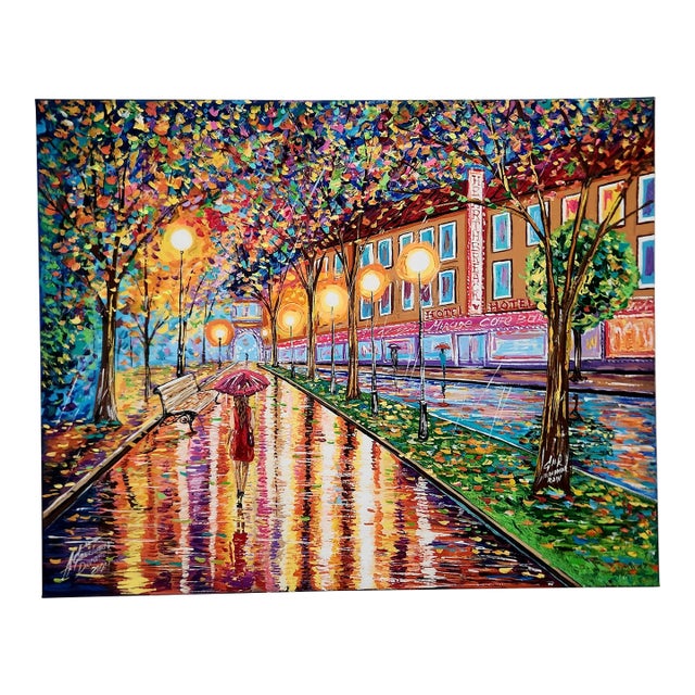 Impressionist Original Oil on Canvas Painting #2 For Sale