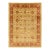 Modern Handmade Wool Rug in Gold With Floral Design For Sale