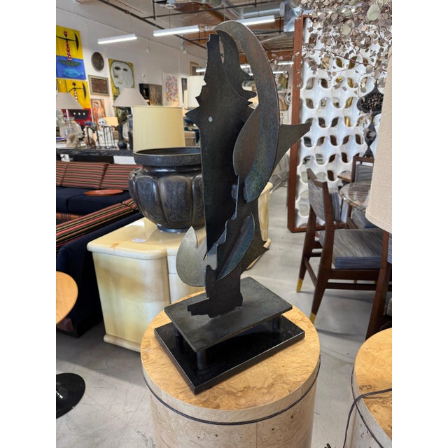 A Torch cut iron sculpture signed and dated Stolpe 1991. We believe it to be the work of Daniel Owen Stolpe. I have...