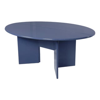 Italian Modern Light Blue Wood Antella Dining Table by Kazuhide Takahama for Cassina, 1970s For Sale