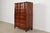 John Widdicomb John Widdicomb French Provincial Louis XV Solid Mahogany Highboy Dresser, Circa 1940s For Sale - Image 4 of 14