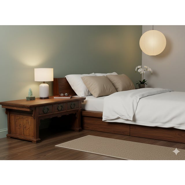 Wood Oriental Rectangular Rosewood Charm Patina 3 Drawers Coffee Table For Sale - Image 7 of 15