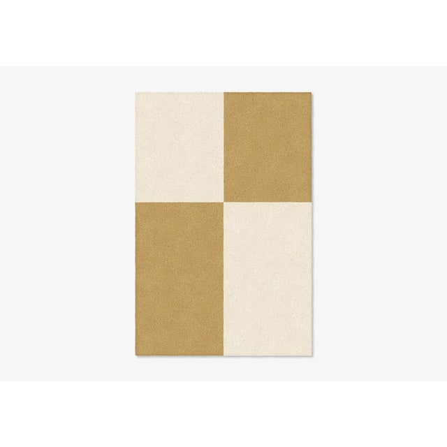 Contemporary White/Natural Shape in Rug from Marqqa For Sale - Image 3 of 3