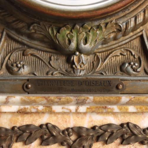 Fireplace Triptych in Marble and Gilded Antimony For Sale - Image 10 of 16