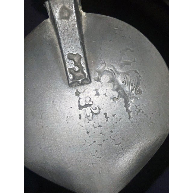 Metal Five AntiqueFrench Pewter Tankards With Acorn Thumb Piece For Sale - Image 7 of 10