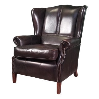 Wingback Chair in Sheepskin, 1970s For Sale