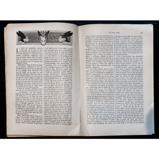 1913 French Magazine, Le Mois Littéraire Et Pittoresque ("The Literary and Picturesque Month"), Full Issue (December), Alphonse Mucha Cover For Sale - Image 4 of 5