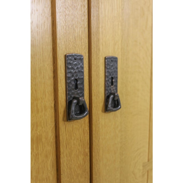 Stickley Mission Oak Arts & Crafts Tv Armoire For Sale In Philadelphia - Image 6 of 13