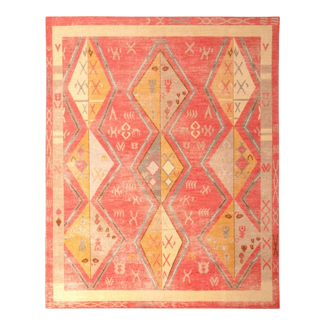 Rug & Kilim’s Caravan Rug in Red, 9x12 For Sale
