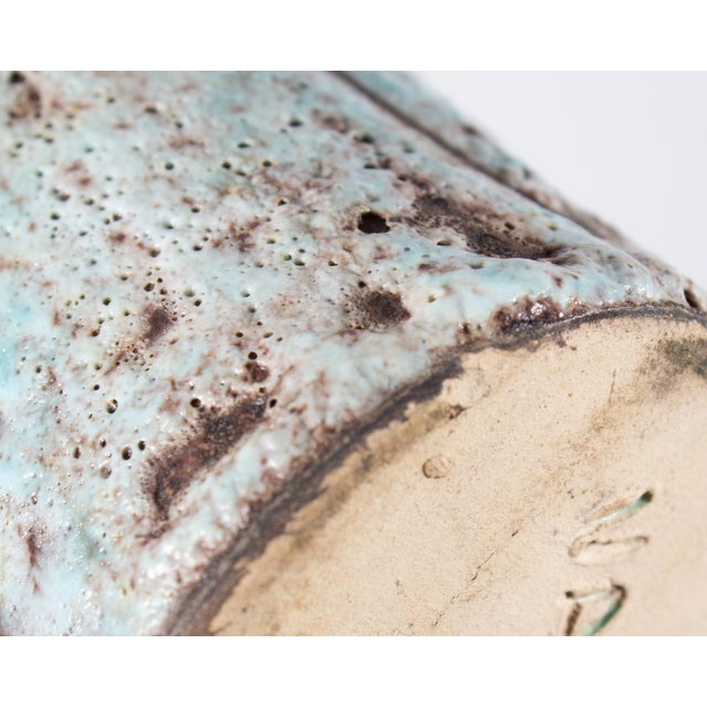 Mid 20th Century Vallauris France Pottery Tumblers With Lava Glaze For Sale - Image 5 of 8