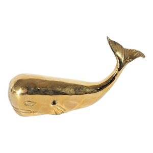 Mid-Century Modern Small Cast Bronze Model of a Whale