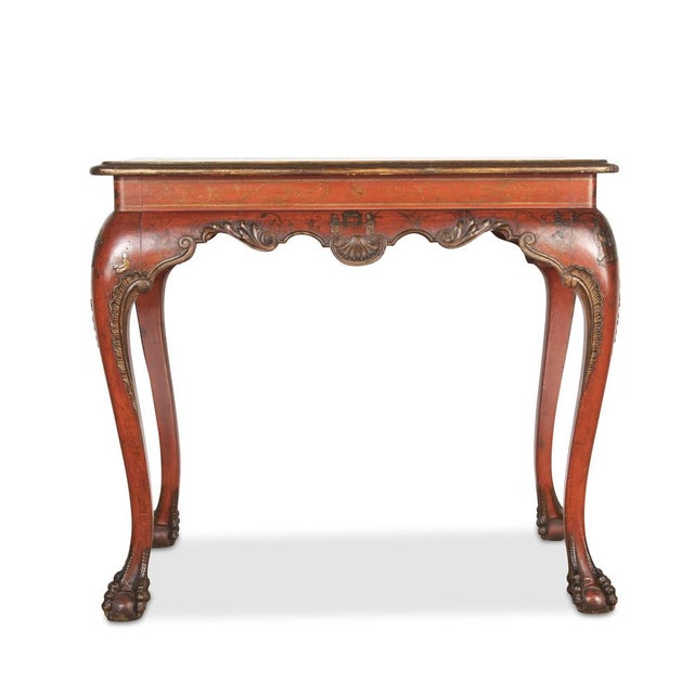 Antique Red Lacquered Centre Table, 1830 For Sale - Image 15 of 18
