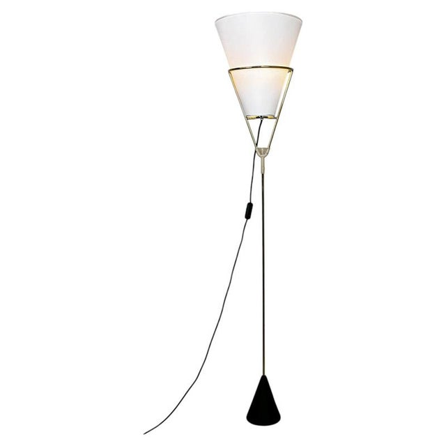 Mid-Century Austrian Vice Versa Floor Lamp in Brass and Iron attributed to Carl Auböck, 2025 For Sale - Image 11 of 11