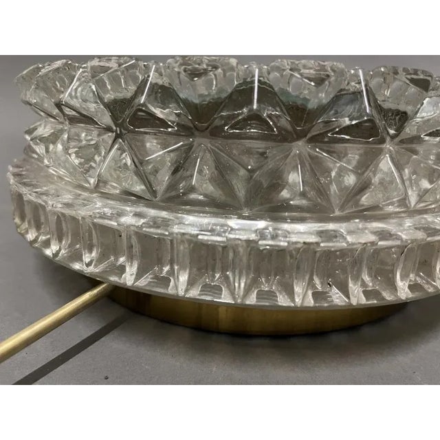 Vintage Inlaid Glass Mirror Wall Light, 1960 For Sale - Image 4 of 9