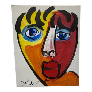Vintage Abstract Portraiture; Original Artwork by Peter Robert Keil