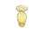 An amber golden citrine vintage optic glass vase with a flared ruffle rim. Simply a beautiful vintage addition to the...