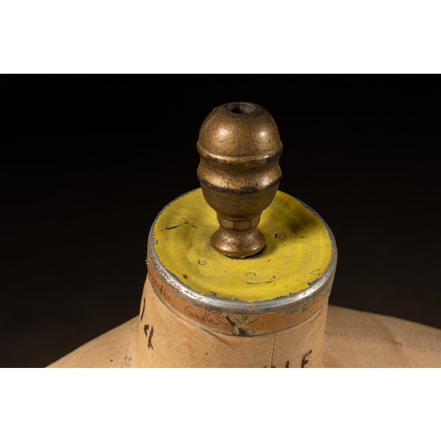 Metal Antique Rolling Dress Form by Wolf For Sale - Image 7 of 12