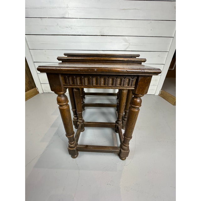 1970s Vintage Ethan Allen Nesting Tables Set of Three Chairish