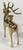 Late 20th Century Modern Brass Deer Stag Candlestick Holder For Sale - Image 5 of 5