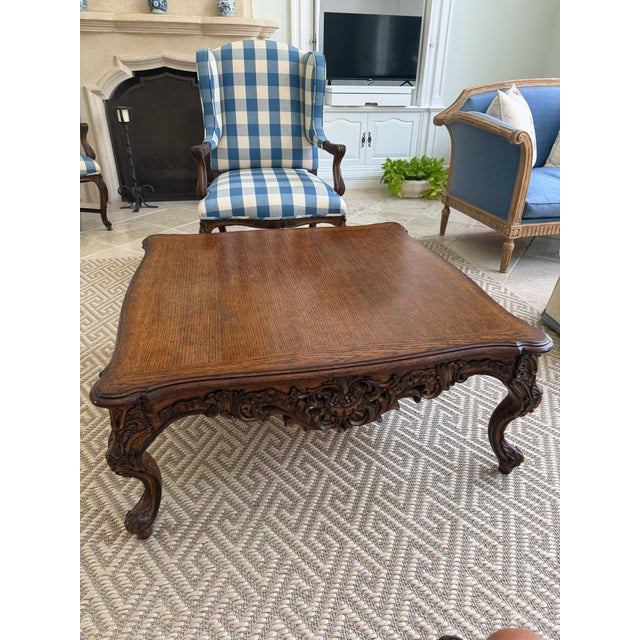 American Lewis Mittman Walnut Coffee Table For Sale - Image 3 of 3