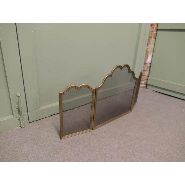 Metal Italian Folding Brass Fire Guard, 1960 For Sale - Image 7 of 8