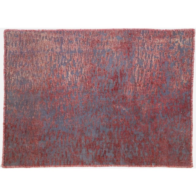Vintage Turkish Accent Rug With Modern Industrial Luxe Style - 02'02 X 02'11 For Sale In Dallas - Image 6 of 7