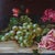 Realism Oil on Board Floral Still Life Painting of Roses & Grapes by J. Bernard C1920 For Sale - Image 3 of 7