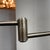 Metal Transitional Brushed Nickel Swing Arm Floor Lamp For Sale - Image 7 of 12