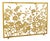 Brilliant Gold Lacey Floral Fireplace Screen For Sale