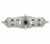 Art Deco Diamond Pearls Gold Brooch 1ct 14k White Filigree Style For Sale - Image 4 of 7