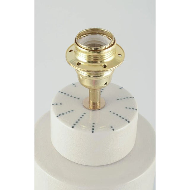 Large Stoneware Table Lamp For Sale - Image 3 of 9