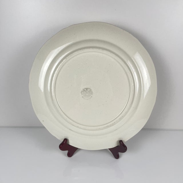 1920s Vintage Round Platter from Villeroy & Boch, 1920s For Sale - Image 5 of 10
