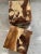 Organic Modern Teak Wood Resin Cube With Yellow Amber Terrazzo For Sale - Image 4 of 7