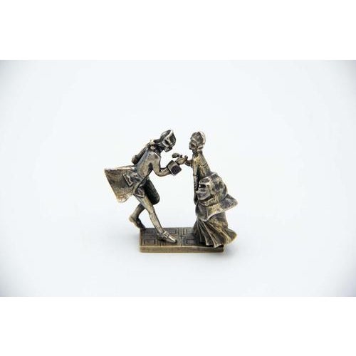 Silver Statuettes with Figures of Dancers For Sale - Image 4 of 4