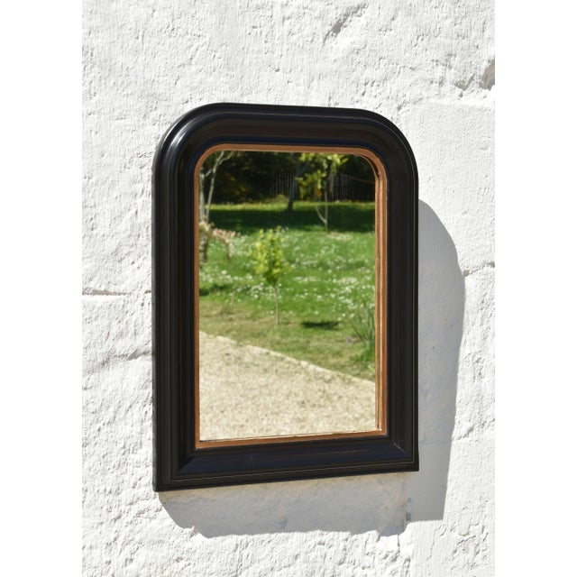 Antique Louis Philippe Ebonised & Gilt Mirror A good clean framed mirror dating from around the last quarter of the 19th...
