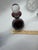 Vintage Mid-Century Cranberry Glass Decanter & 4 Cordial Glasses Set With Silver Overlay For Sale - Image 10 of 11