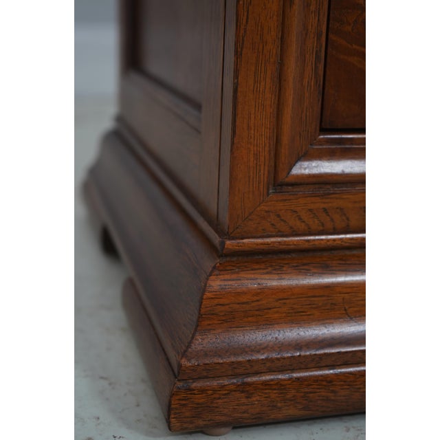 Pair Thomasville Walnut Finish Nightstands For Sale - Image 15 of 18