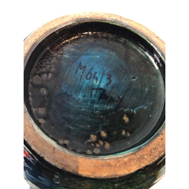 1960s Bitossi Green Ceramic Vase For Sale In New York - Image 6 of 7