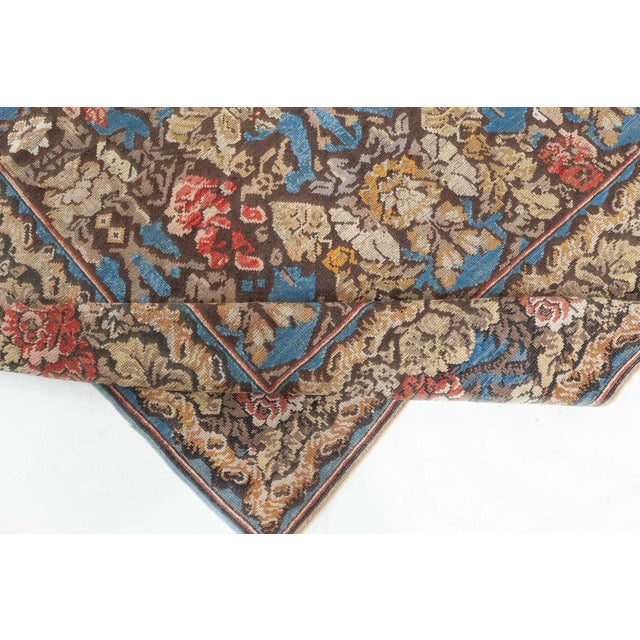 Antique Ukrainian Floral Rug, circa 1880 For Sale In New York - Image 6 of 9