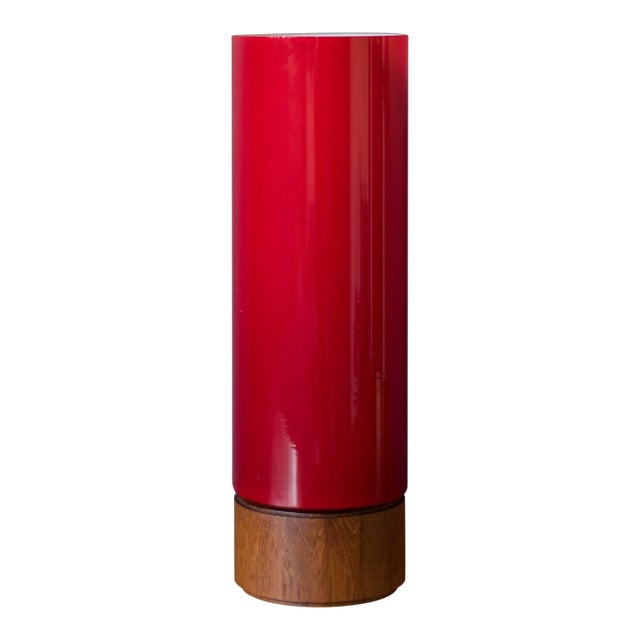 Vintage Red Glass Table Lamp Table Lamp Idea