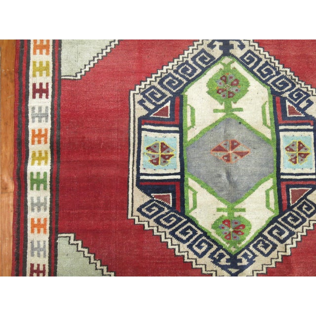 Islamic Vintage Zabihi Collection Turkish Karapinar Rug - 4'6" x 6'4" For Sale - Image 3 of 7