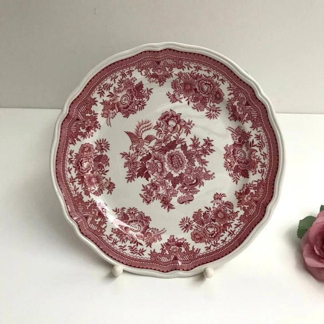 Vintage Red Fasan Porcelain Plate from Villeroy & Boch, 1970s For Sale - Image 3 of 7