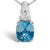 Immerse yourself in the ethereal beauty of this rhodium-plated .925 sterling silver necklace, where craftsmanship and...