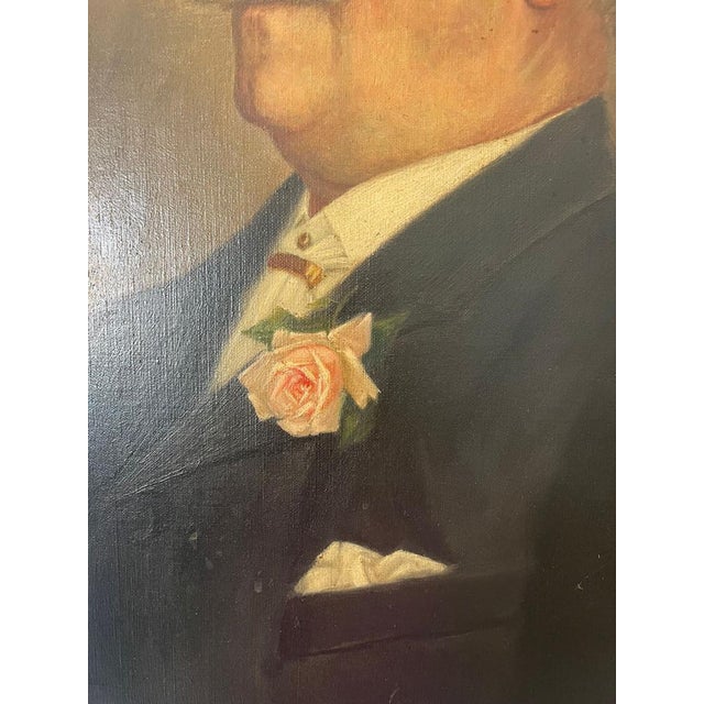 Portrait of a Gentleman, Early 20th Century, Oil on Canvas, Framed For Sale - Image 7 of 14