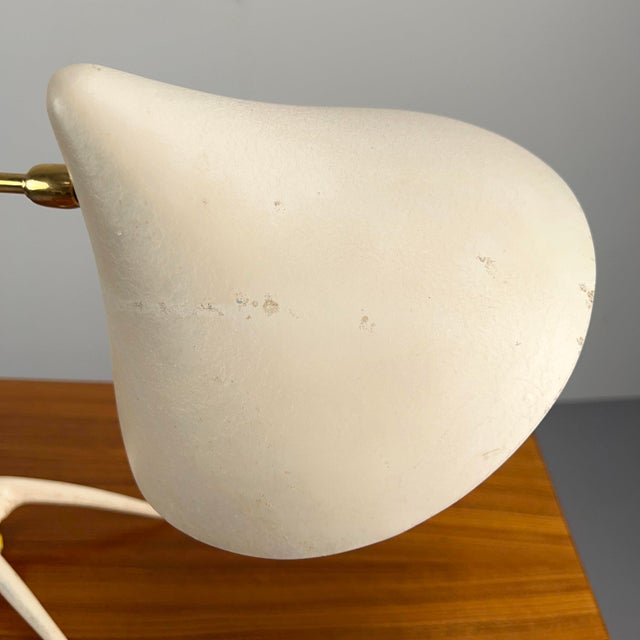 Cream-Colored Table Lamp with Crows Foot from Cosack, Germany, 1950s For Sale - Image 6 of 8