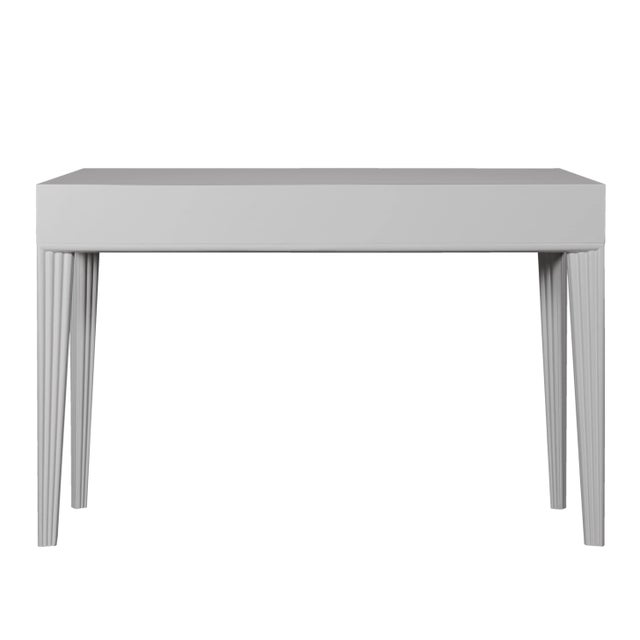 David Francis Sedona Desk, Light Gray For Sale - Image 4 of 7